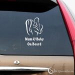 Autokleeps Mum&baby on board silver