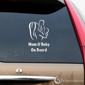 Autokleeps Mum&baby on board silver