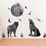 Dekoratiivkleebis Wolves