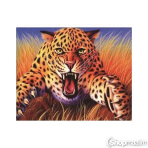 Teemanditikand / mosaiik-pilt 5D angry leopard