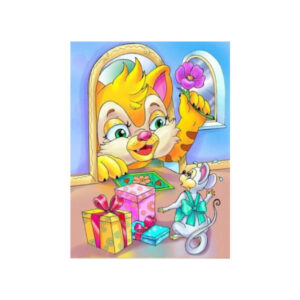 Teemanditikand / mosaiik-pilt 5d cartoon cat mouse