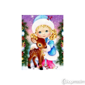 Teemanditikand / mosaiik-pilt 5D deer girl