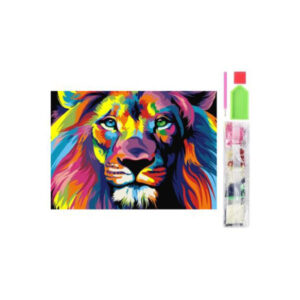 Teemanditikand / mosaiik-pilt 5d diamond painting lion