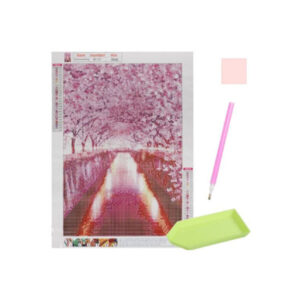 Teemanditikand / mosaiik-pilt 5d diamond pink tree