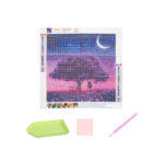 Teemanditikand / mosaiik-pilt 5d diamond purple tree