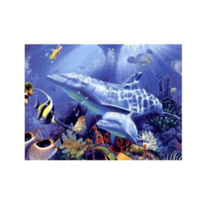 Teemanditikand / mosaiik-pilt 5d dolphin 50 x 40 cm