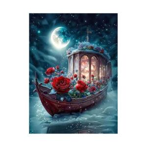 Teemanditikand / mosaiik-pilt 5d floral boat