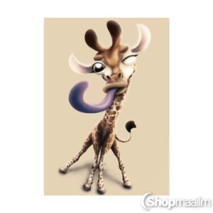 Teemanditikand / mosaiik-pilt 5D funny giraffe