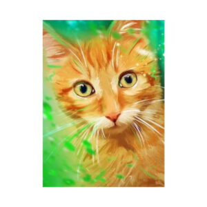 Teemanditikand / mosaiik-pilt 5d ginger cat 2
