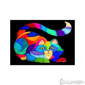 Teemanditikand / mosaiik-pilt 5D multicolor cat