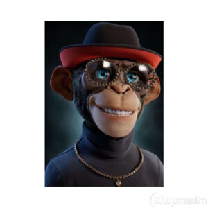 Teemanditikand / mosaiik-pilt 5d stylish monkey