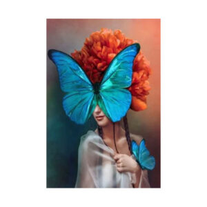 Teemanditikand / mosaiik-pilt 5d woman butterfly