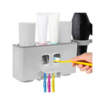Hambapasta dosaator, hambaharjade hoidik Automatic dispenser for two toothpastes