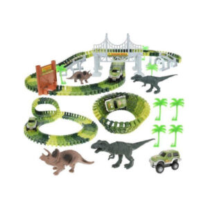 Autorada dinosaurustega Automobile track dinosaurs 153 pcs