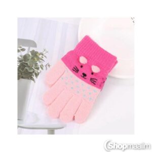 Laste kindad Bear gloves pink