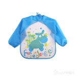 Varrukatega põll Bib with sleeves blue 2