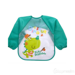 Varrukatega põll Bib with sleeves dinosaur