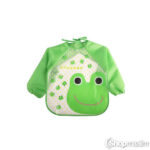 Varrukatega põll Bib with sleeves frog