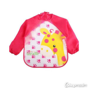 Varrukatega põll Bib with sleeves giraffe