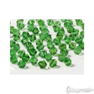 Tahutud pärlid Bicone poured pearls green
