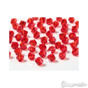 Tahutud pärlid Bicone poured pearls red