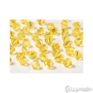 Tahutud pärlid Bicone poured pearls yellow
