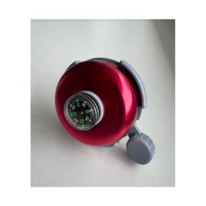 Jalgrattakell Bicycle bell with compass red