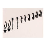 Kõrvarõngad Black earrings 5 pcs