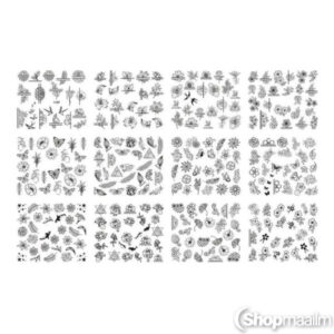 Küünte kleebised Black nail stickers