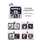 Must - valge raamat Black white fabric book