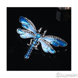 Pross Blue dragonfly brooch