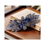 Juukseklamber Blue flower barrette