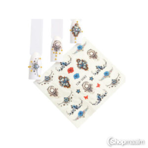 Küünte kleebised Blue flower nail sticker 2