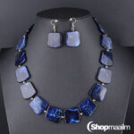 Kaelakee ja kõrvarõngad Blue necklace set