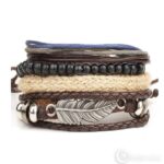 Käevõrude komplekt Brown leaf bracelet