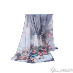 Kaelasall Butterfly scarf grey