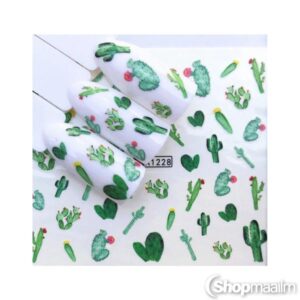 Küünte kleebised Cactus nail sticker