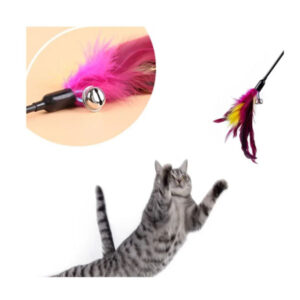 Mänguasi kassidele Cat toy feather + bell