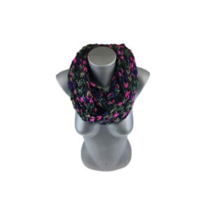 Sall – snood Chimney scarf black pink 2