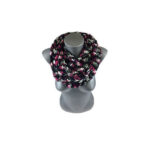Sall – snood Chimney scarf black pink 3