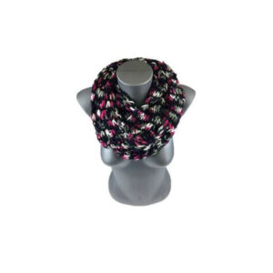 Sall – snood Chimney scarf black pink 3