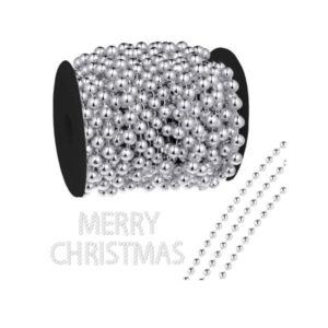 Jõulukaunistus Christmas tree chain beads silver