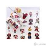 Küünte kleebised Clown nail sticker