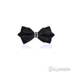 Kikilips Crystal black bow tie 3
