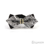 Kikilips Crystal bow tie grey 2
