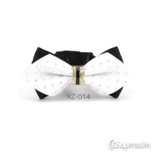 Kikilips Crystal bow tie white