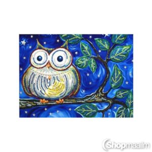 Kristalltikand / mosaiik-pilt Crystal owl 6