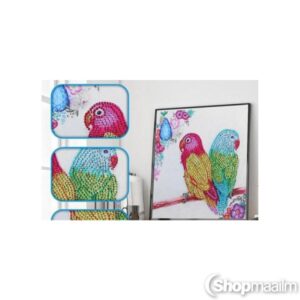 Kristalltikand / mosaiik-pilt Crystal parrots 2