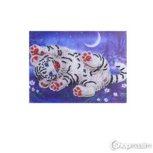 Kristalltikand / mosaiik-pilt Crystal white tiger