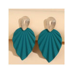 Kõrvarõngad Deep green leaf earrings